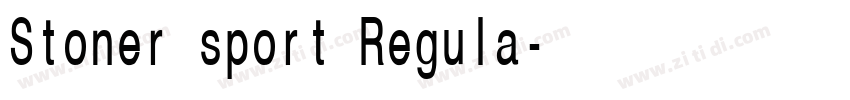 Stoner sport Regula字体转换